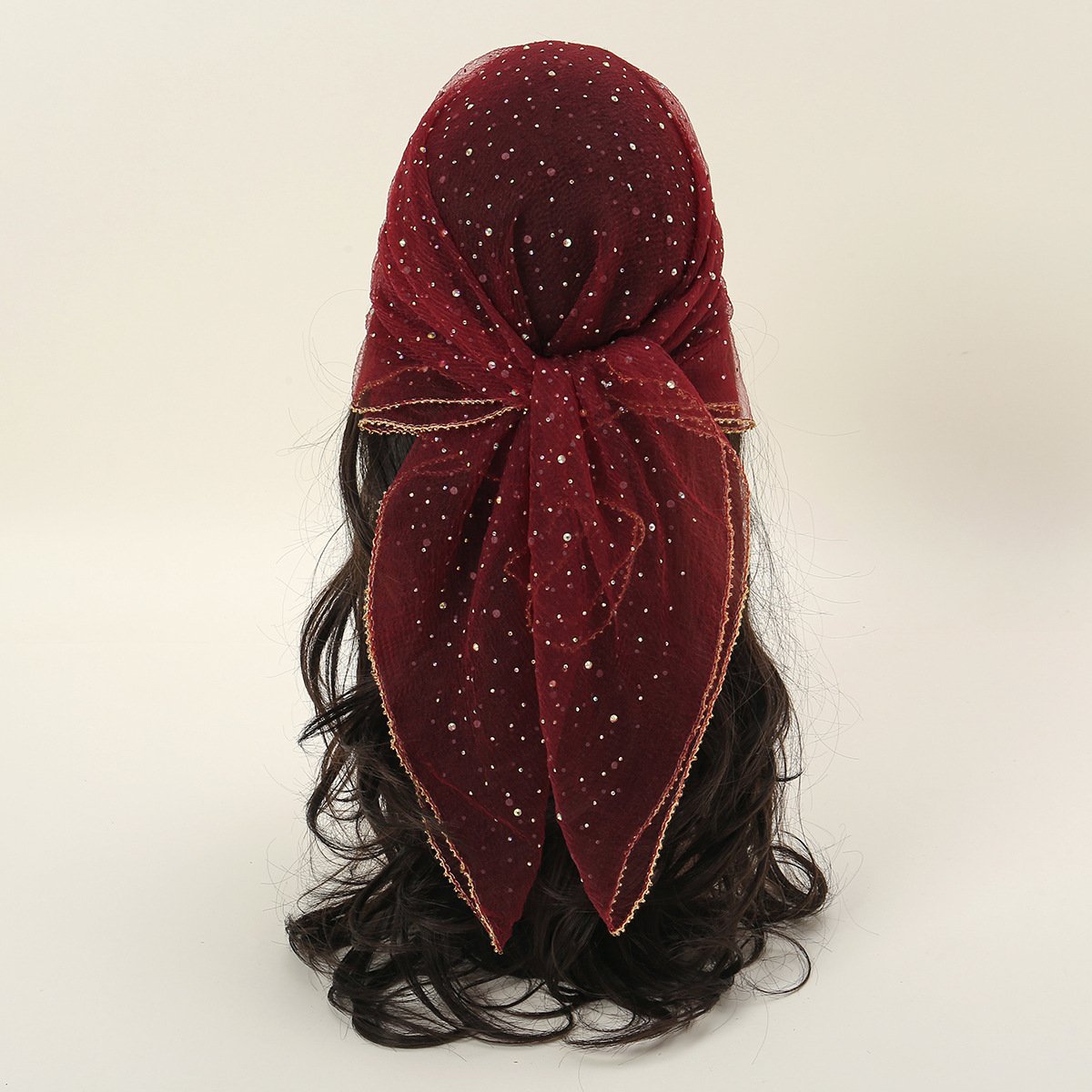 🔥 HOT SALE 49% OFF-Women's Glitter Decor Head Scarf