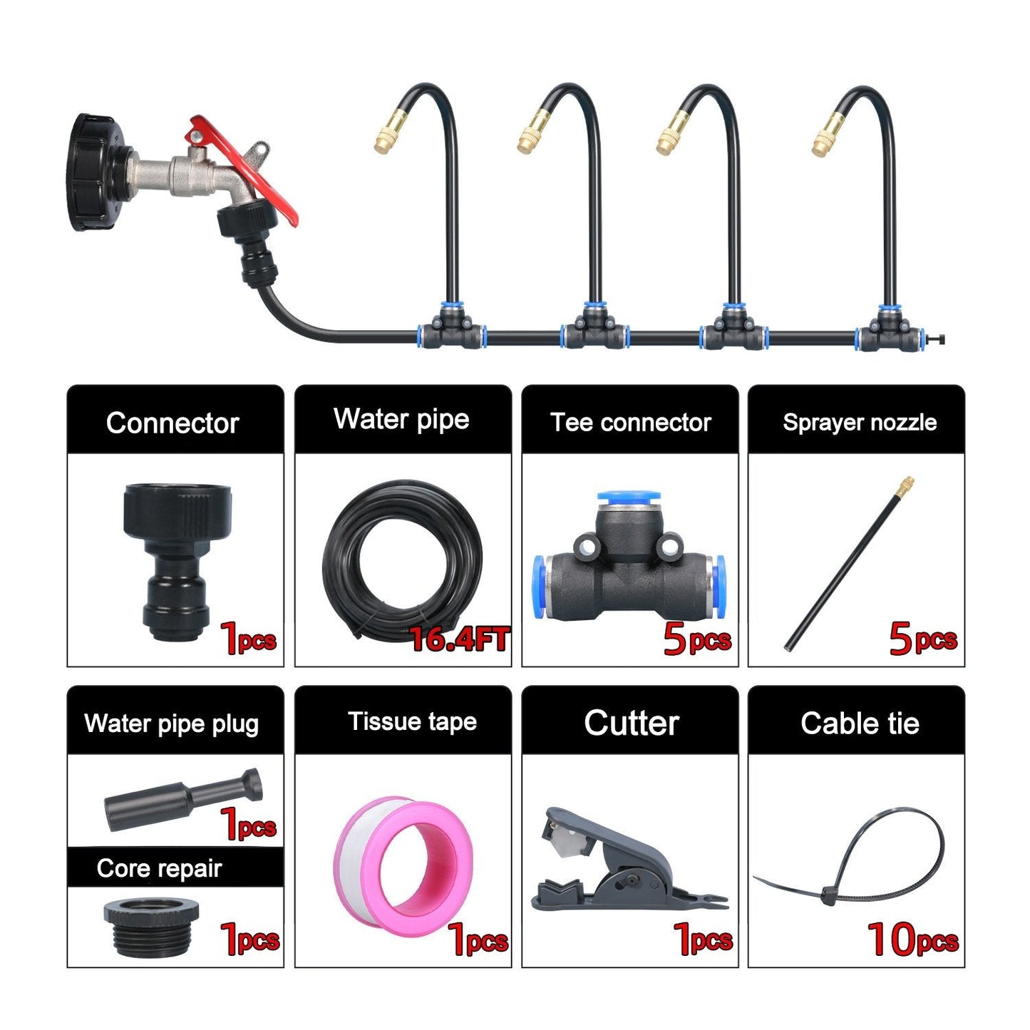 🔥Summer Promotion 49% OFF -🚿360° Curved Garden Automatic Irrigation System