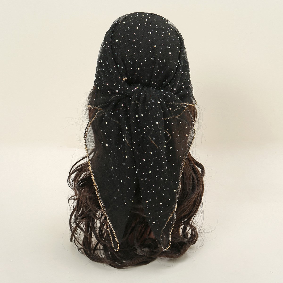 🔥 HOT SALE 49% OFF-Women's Glitter Decor Head Scarf