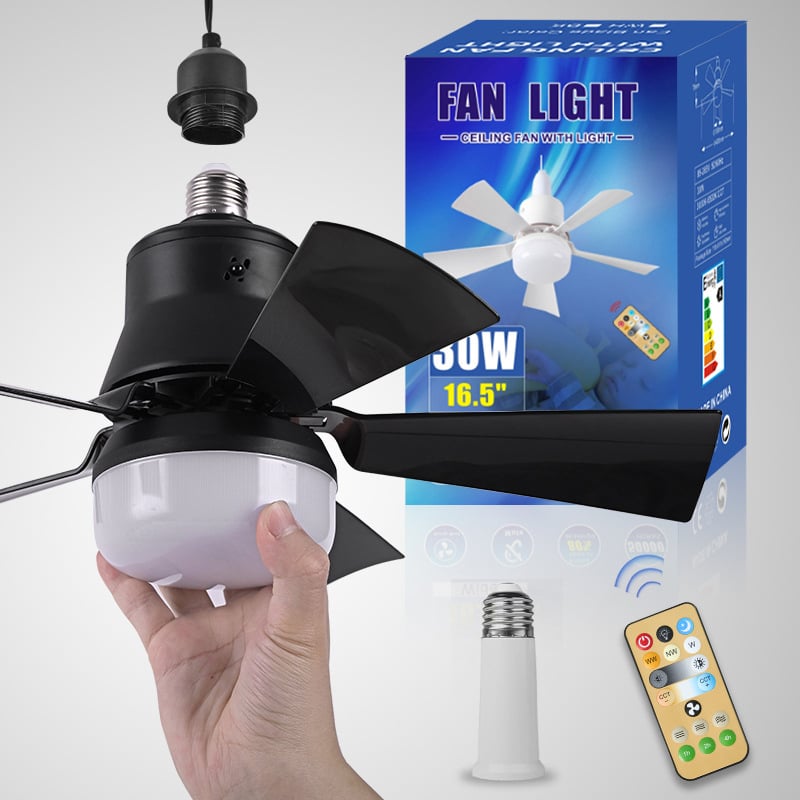 ⏳LAST DAY SALE 49% OFF🔥SmartBreez™ 40W LED Ceiling Fan Light – 20.5” Ultra-Quiet with Remote 🎯 | E27 + FREE B22 Adapter 🔌 | For Bedroom 😴, Kitchen 👩‍🍳 & Garage 🛠️ – UK Ready! 🇬🇧