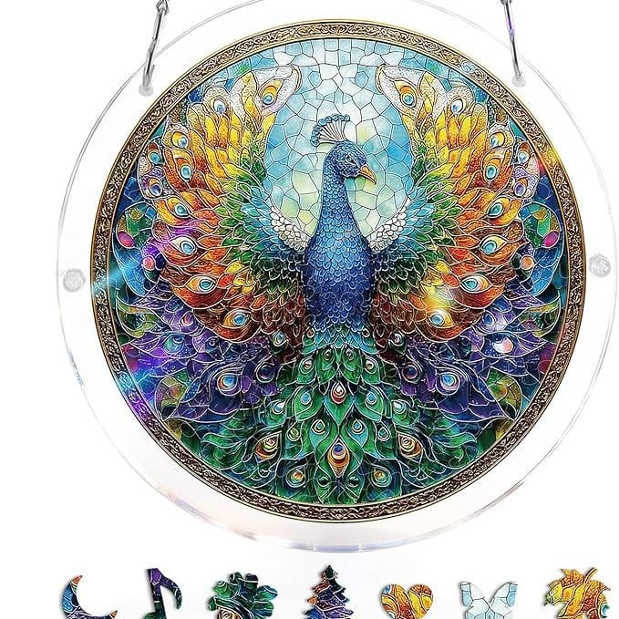 🔥LAST DAY SPECIAL PRICE: ONLY ￡10.99!! ☀️🛍️Acrylic Jigsaw Puzzle Suncatcher 80 Pieces