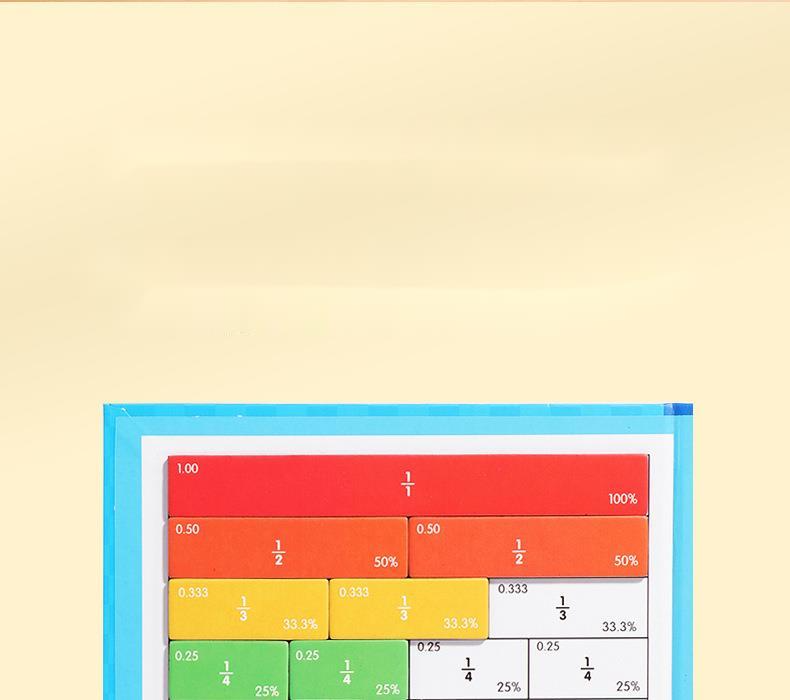 🔥Hot Sale - 50% OFF🏅Montessori Magnetic Book Fraction Puzzle