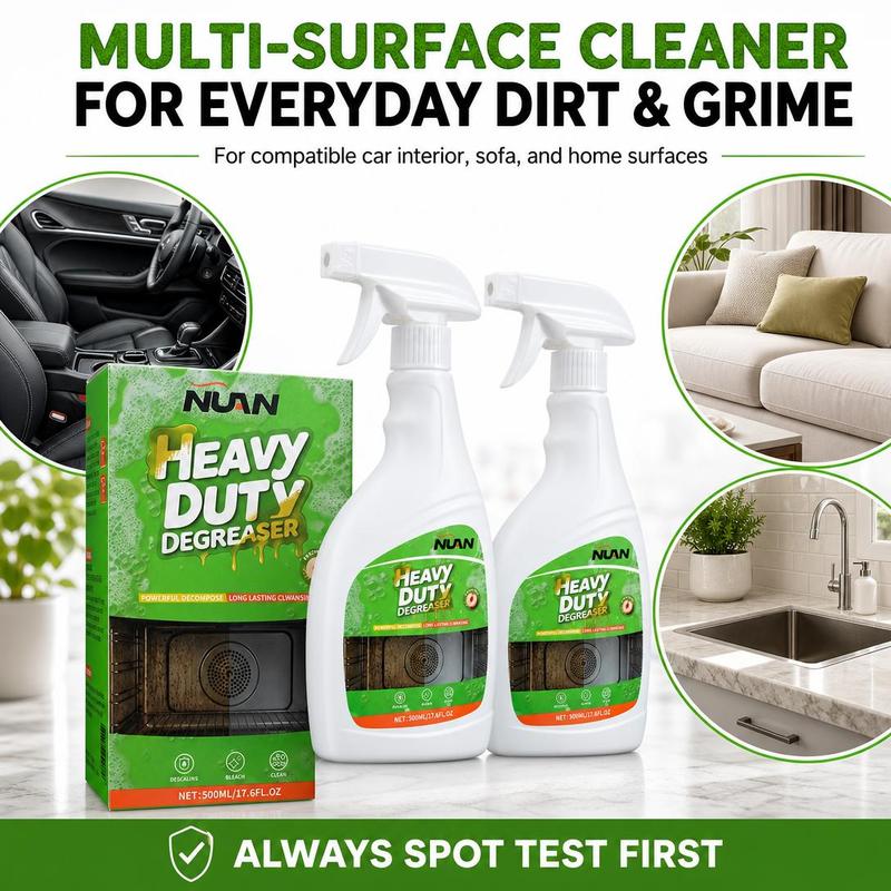⏳LAST DAY SALE ONLY ￡7.99!!🔥NUAN Heavy-Duty Kitchen Degreaser Spray 🧼🔥Powerful Multi-Surface Cleaner for Ovens, Hobs, Grills & Extractor Hoods