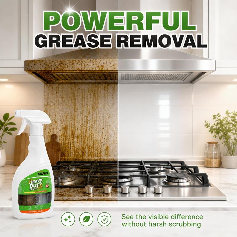 ⏳LAST DAY SALE ONLY ￡7.99!!🔥NUAN Heavy-Duty Kitchen Degreaser Spray 🧼🔥Powerful Multi-Surface Cleaner for Ovens, Hobs, Grills & Extractor Hoods