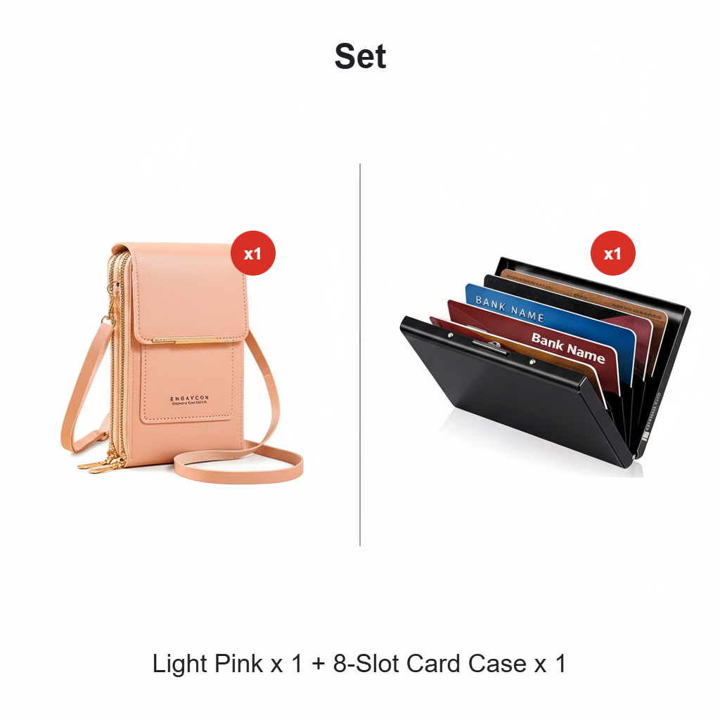 🔥Last Day Promotion：ONLY ￡8.99!!👜 📱 Simple and elegant women's touchscreen crossbody phone wallet