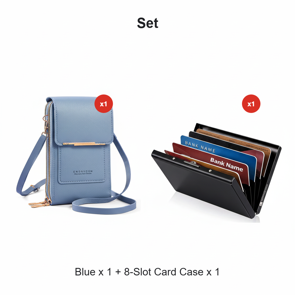 🔥Last Day Promotion：ONLY ￡8.99!!👜 📱 Simple and elegant women's touchscreen crossbody phone wallet