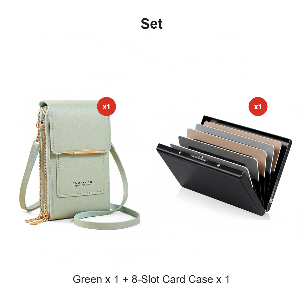 🔥Last Day Promotion：ONLY ￡8.99!!👜 📱 Simple and elegant women's touchscreen crossbody phone wallet