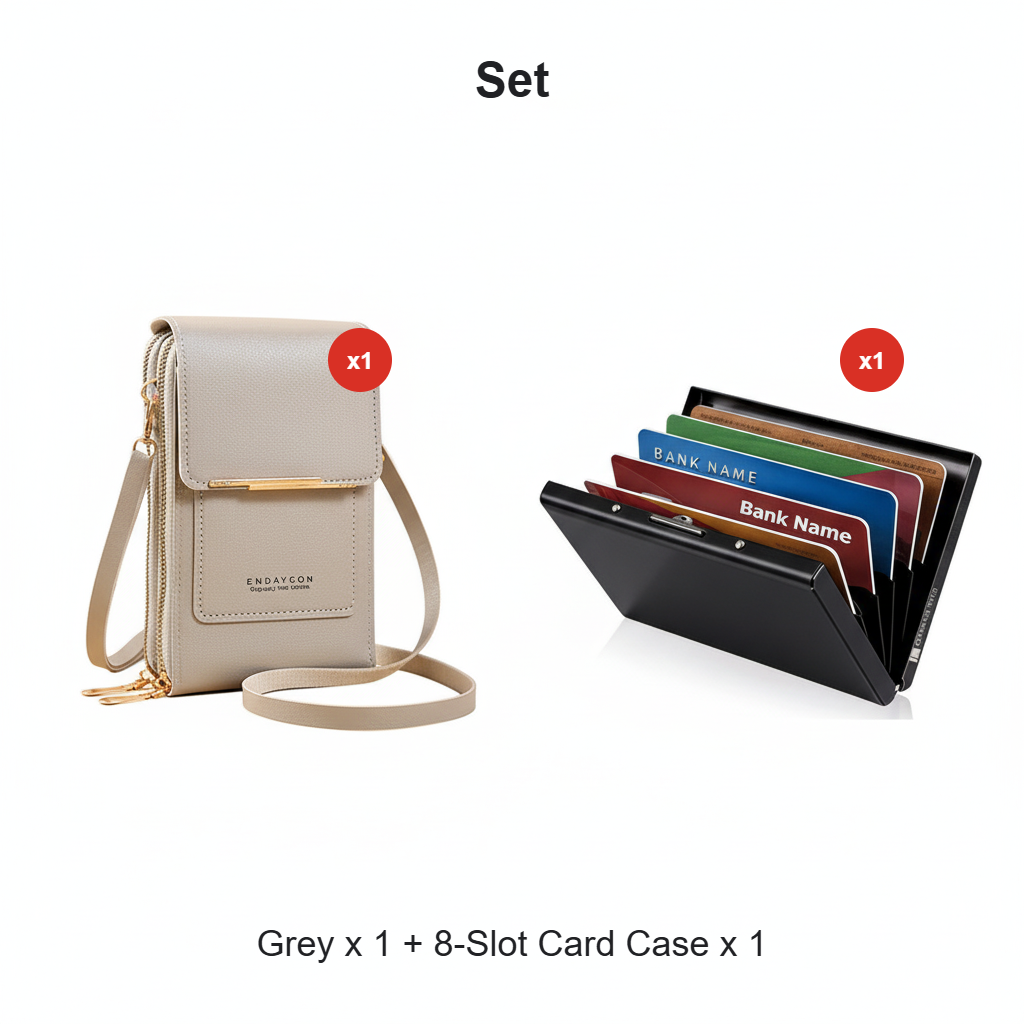 🔥Last Day Promotion：ONLY ￡8.99!!👜 📱 Simple and elegant women's touchscreen crossbody phone wallet