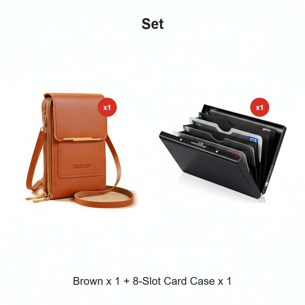🔥Last Day Promotion：ONLY ￡8.99!!👜 📱 Simple and elegant women's touchscreen crossbody phone wallet