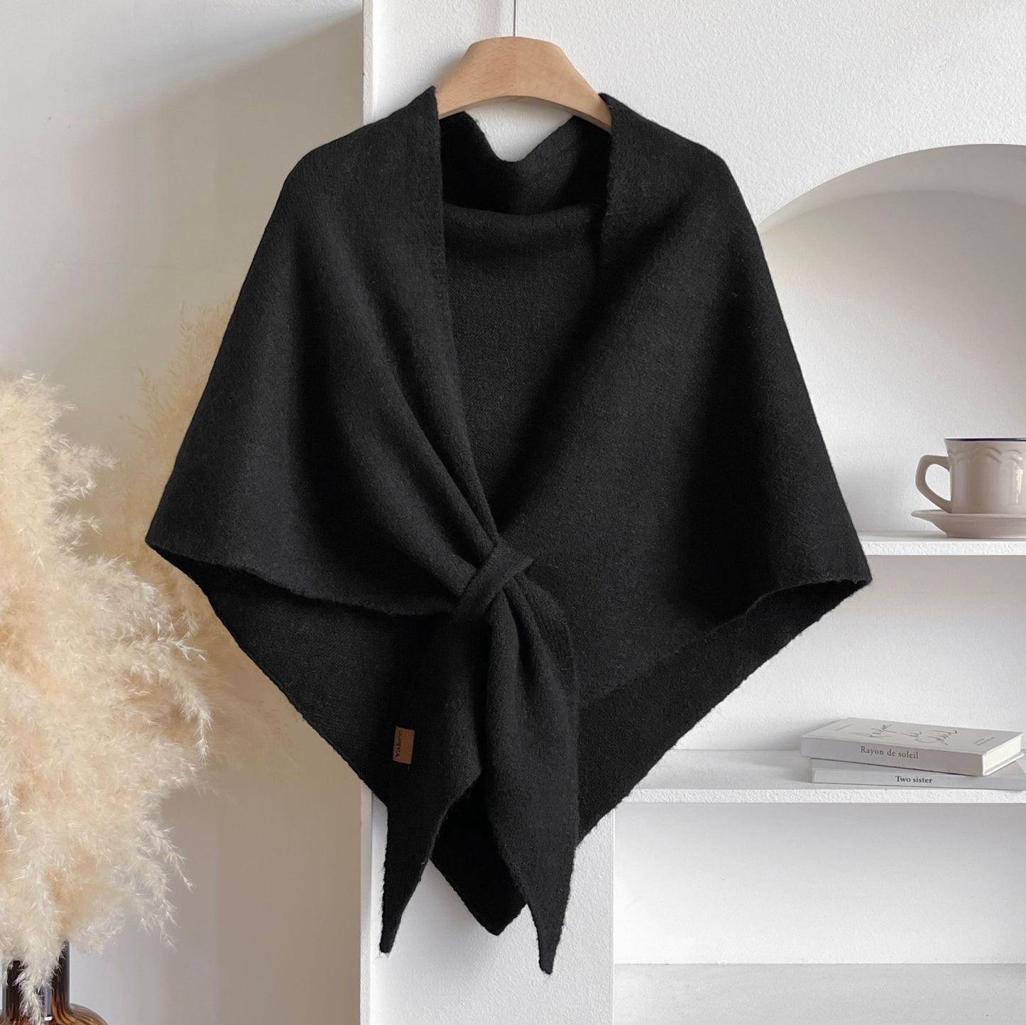 🏆50K+ SOLD! Almost Gone - 💕Women's Solid Color Wool Blend Shawl 🎁Today's Special Gift - Pearl Necklace