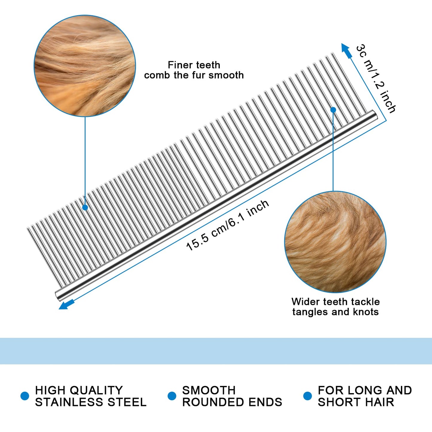 ⏳LAST DAY: Buy 2 Get 1 FREE! 🎉 #1 in UK Pet Grooming 2026 🏆Professional Double-Sided Deshedding Brush for Dogs & Cats – Reduces Shedding by 90%💪