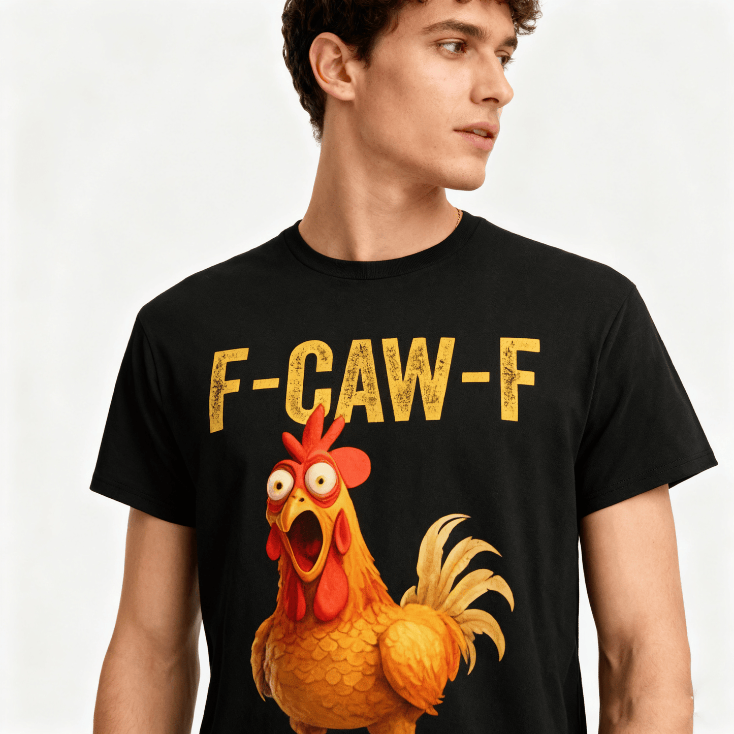 ✨Surprise Price: Only £10.99✨🔥Humorous Chicken Pattern T-Shirt😍F-Caw-F