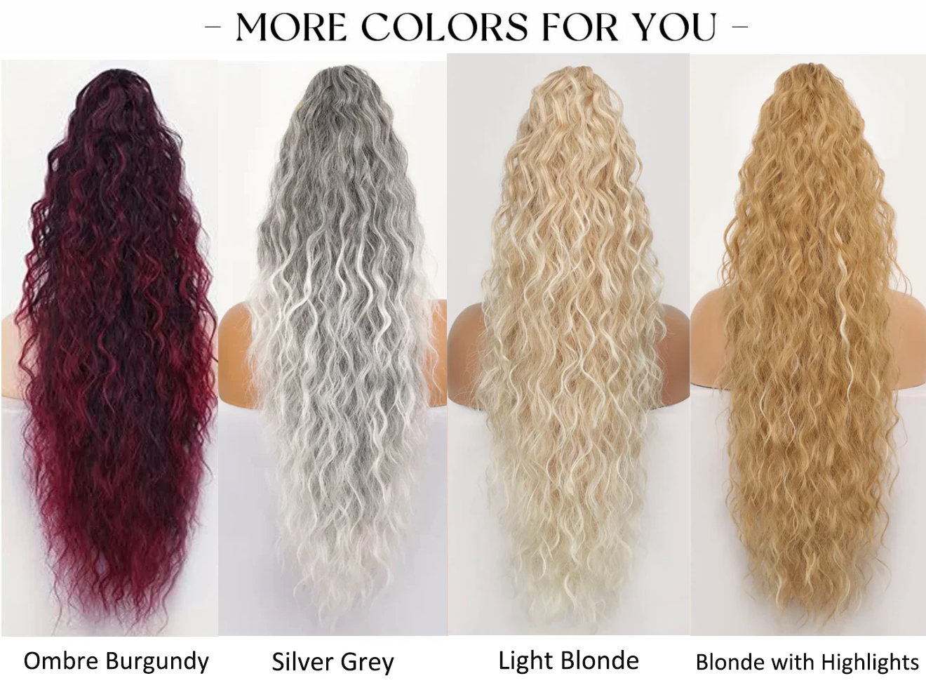 🫧🫧LAST DAY PROMOTION - 49%OFF🫧Curly Wavy Frizzy Hair Extension with Ponytail