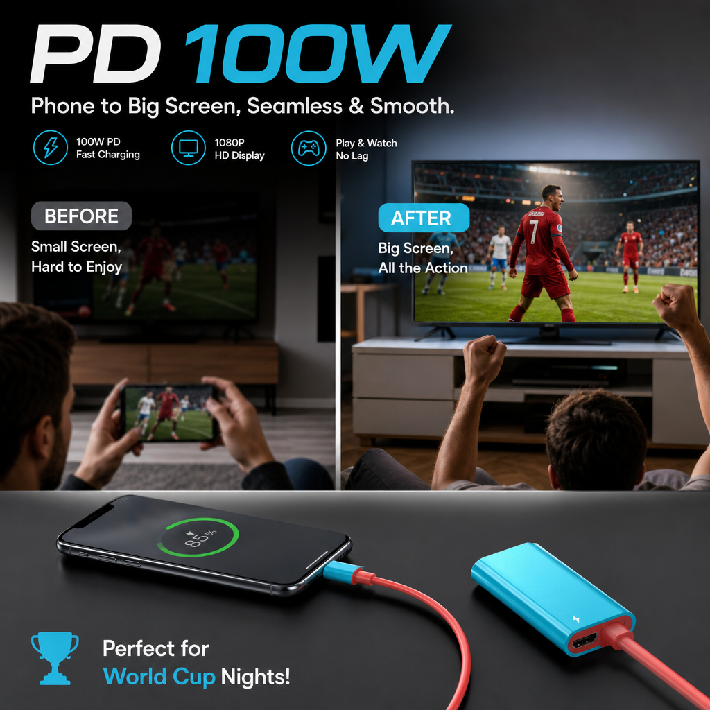🔥 LIMITED-TIME SALE ONLY ￡9.99! ✨BUY 2 GET 1 FREE🔥USB-C to HDMI Adapter Cable for Switch
