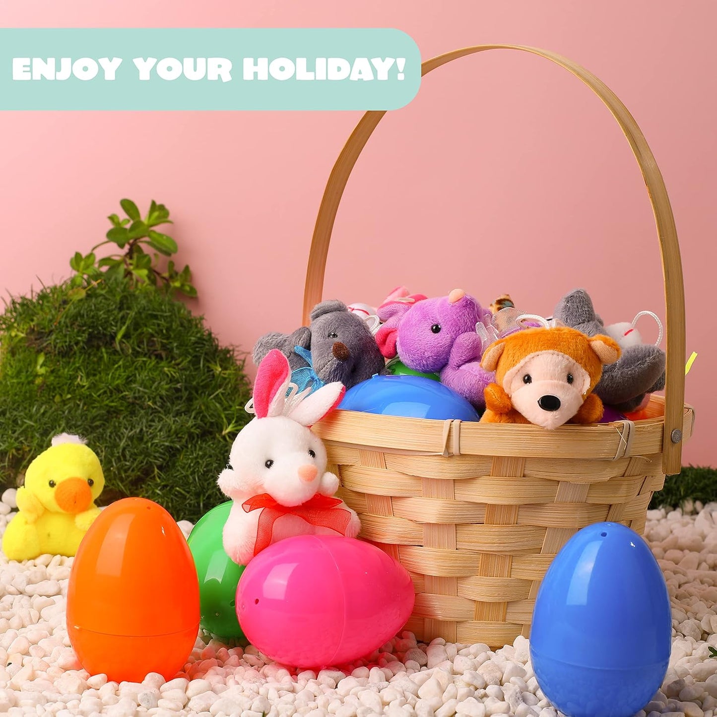 🔥HOT SALE 49% OFF-12/24/36 Pcs Prefilled Easter Eggs, Filled with Plush Animal Toys