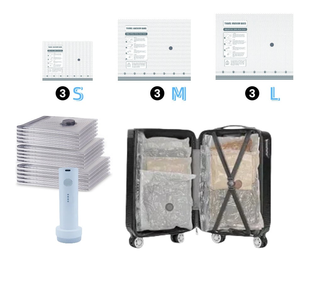 ⏳Limited-time 50% off⏰✨X7 Cordless Travel Vacuum Bag