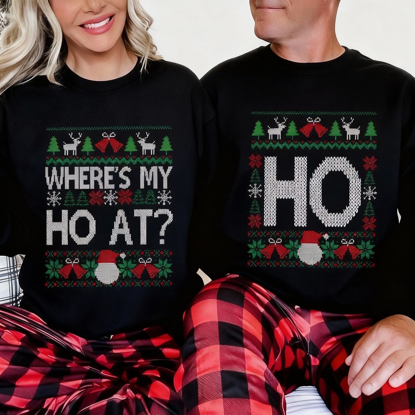 🎅Christmas Sale 49% Off🎄👕Funny Couples Christmas Sweatshirt