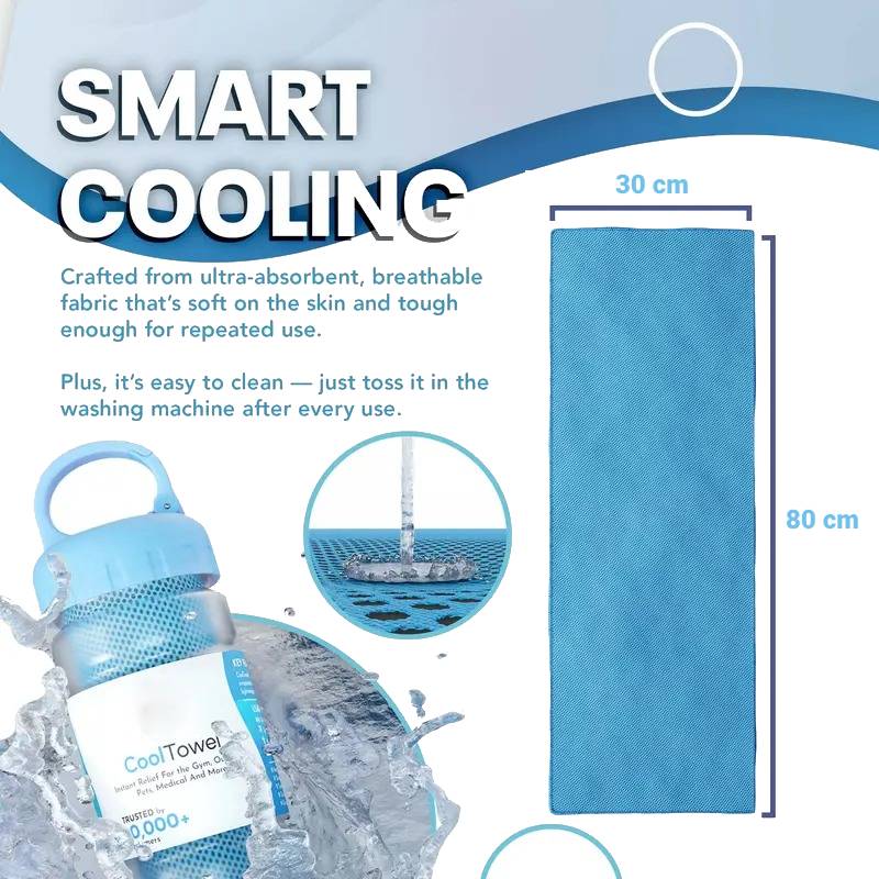 ⏰Last Day Buy 1 Get 1 Free❄💦Cold Sweat Towel You Can Use Anywhere, Anytime! Reusable Soft Absorbent Cooling Portable