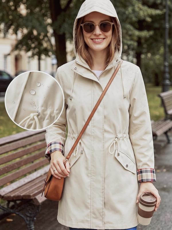 🔥This Week's Special Price:£25.99!!🧥💦Womens Chic. Lightweight. Waterproof Jacket🍃-Unleash Style and Durability in Any Storm!2
