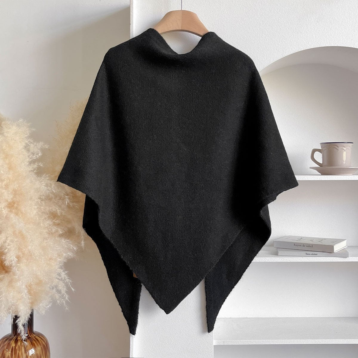 🏆50K+ SOLD! Almost Gone - 💕Women's Solid Color Wool Blend Shawl 🎁Today's Special Gift - Pearl Necklace