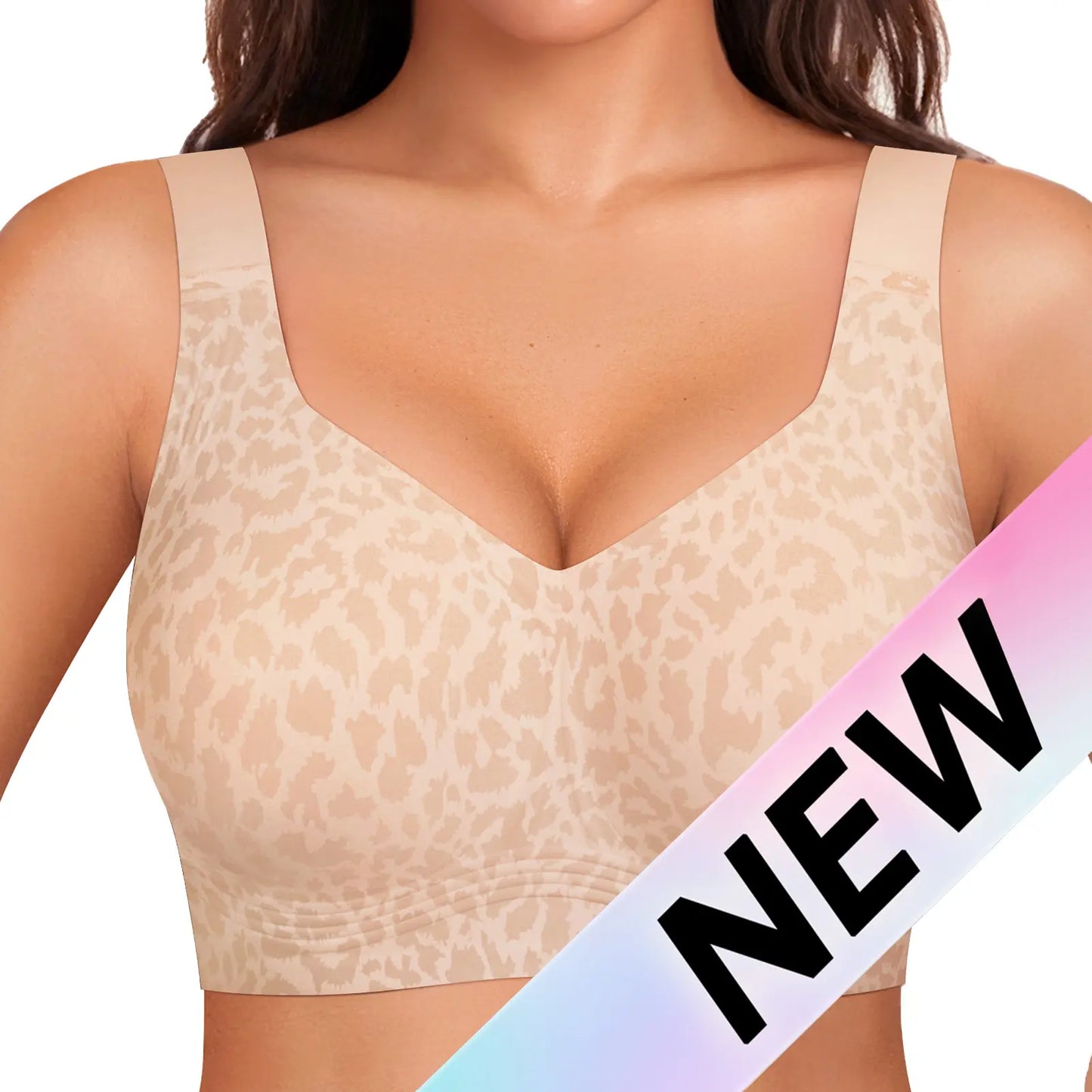 🏆HOT SALE Special Price:£11.99!!! 🔥All-Day Comfort Wireless Full Coverage Jelly Smoothing Bra👍No More Sagging Breasts