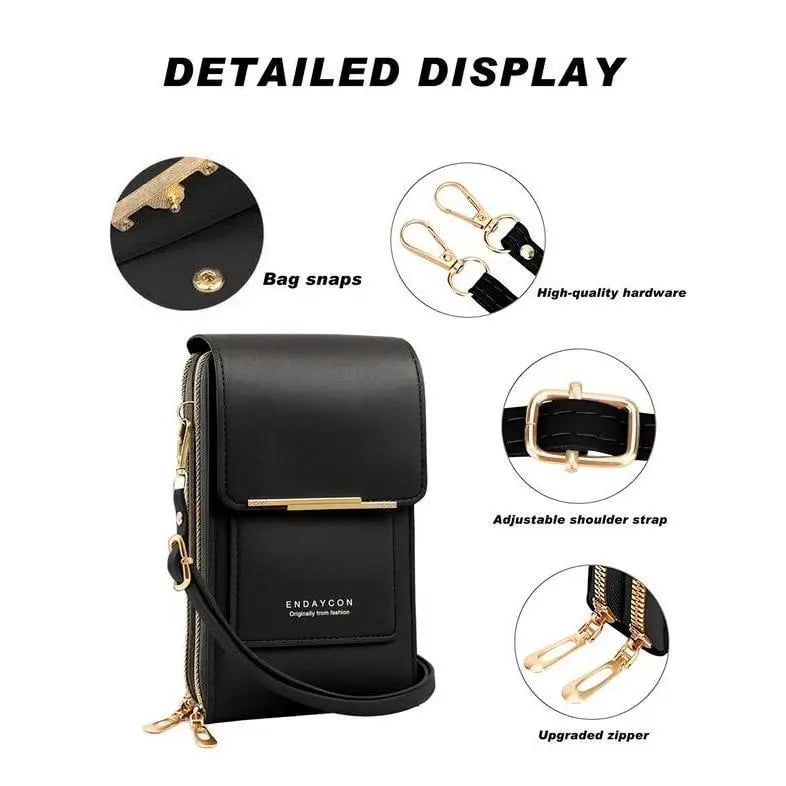 🏆Last Day Promotion：ONLY ￡7.99!!👜📱 Simple and elegant women's touchscreen crossbody phone wallet