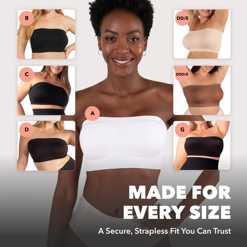 ⏳LAST DAY SALE ONLY ￡11.99!!🔥Aurelle™ No-Slip Convertible Bandeau – 3-Way Wear, Wire-Free & Trusted by 50K+ Women👙🇬🇧