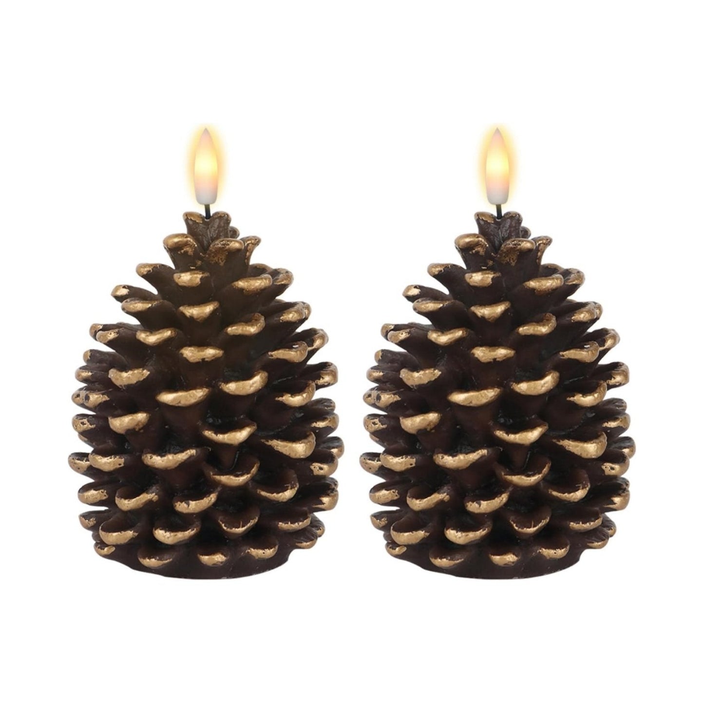 🎅Last Day-Buy 1 Get 1 Free!🔥Flameless Pinecone Candles Battery Operated