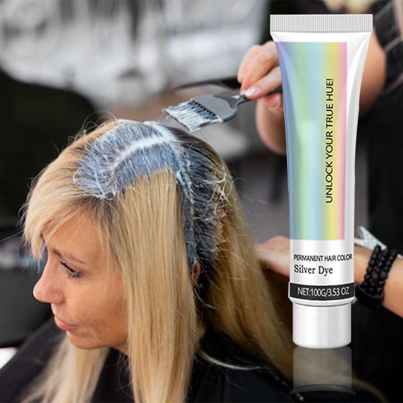 💥2025 new upgrade🎁2-in-1 Natural Essence Extract Silver Hair Dye