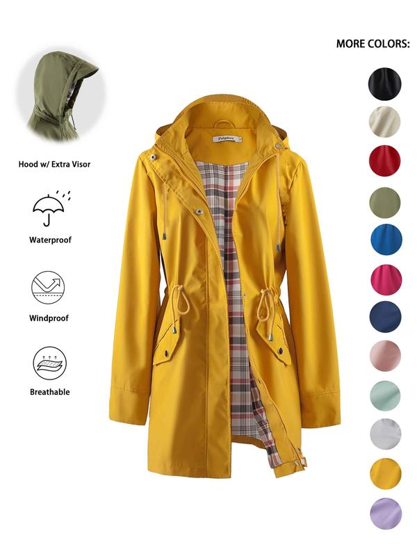 🔥This Week's Special Price:£25.99!!🧥💦Womens Chic. Lightweight. Waterproof Jacket🍃-Unleash Style and Durability in Any Storm!2