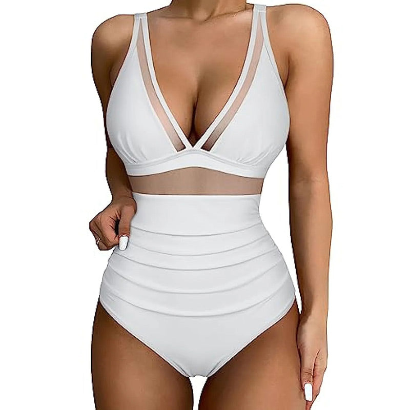 🏖️ Pre-Summer Sale 50% OFF🏝️Mesh Tummy Control Swimsuit1