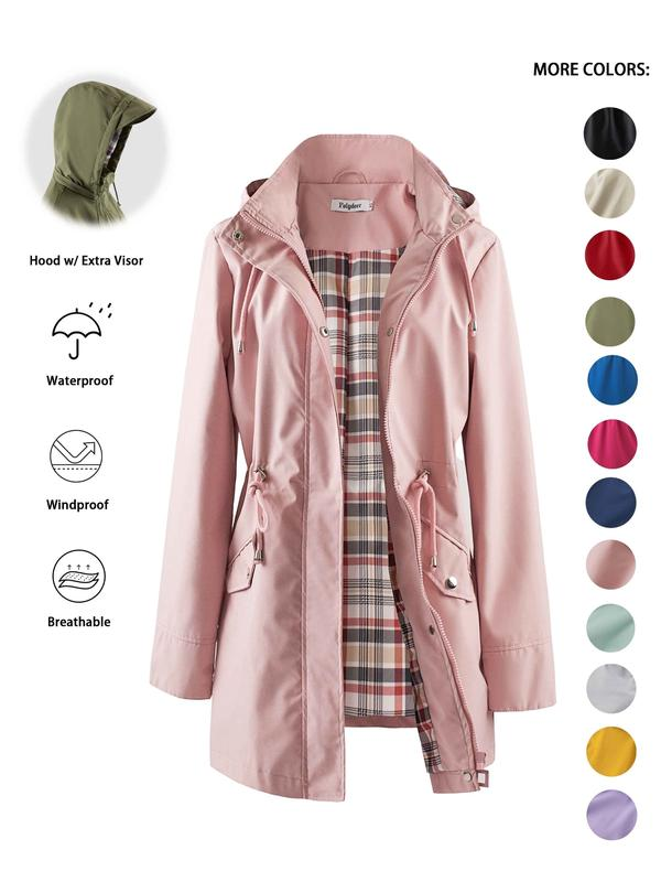 🔥This Week's Special Price:£25.99!!🧥💦Womens Chic. Lightweight. Waterproof Jacket🍃-Unleash Style and Durability in Any Storm!2