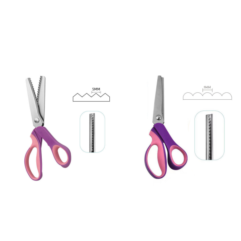 🥳2026 TOP PICK🥳 Pinking Shears Scissors – Stainless Steel, Ergonomic Cushioned Handles – Perfect for Sewing, Quilting & Scrapbooking! 🧵💨