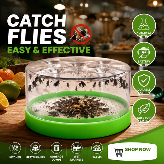 🏆Flash Sale⚡50K+ SOLD! Almost Gone-💥🔌✅ Reusable fly trap—no electricity, no poison! 🏠 Safe to use in the kitchen and around children and pets.