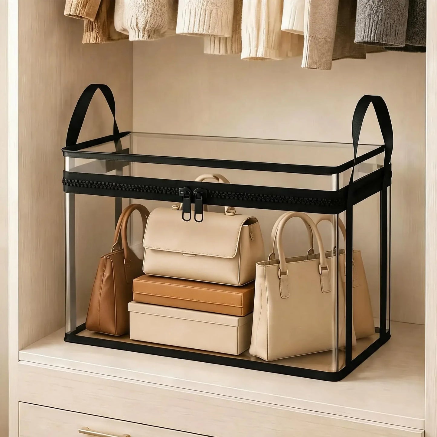 ⏳LAST DAY BUY 2 GET 1 FREE!!💕Transparent Storage Bag – Large, Dust & Moisture-Proof with Handle✨Ultimate All-in-One Organizer for Clothes, Toys, Books, Stuffed Animals & Absolutely Everything! 🧸📚👕🧦