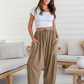 🌞🌞Summer Hot Sale 49% OFF -👖Women's Linen Wide Leg Pants with Pockets