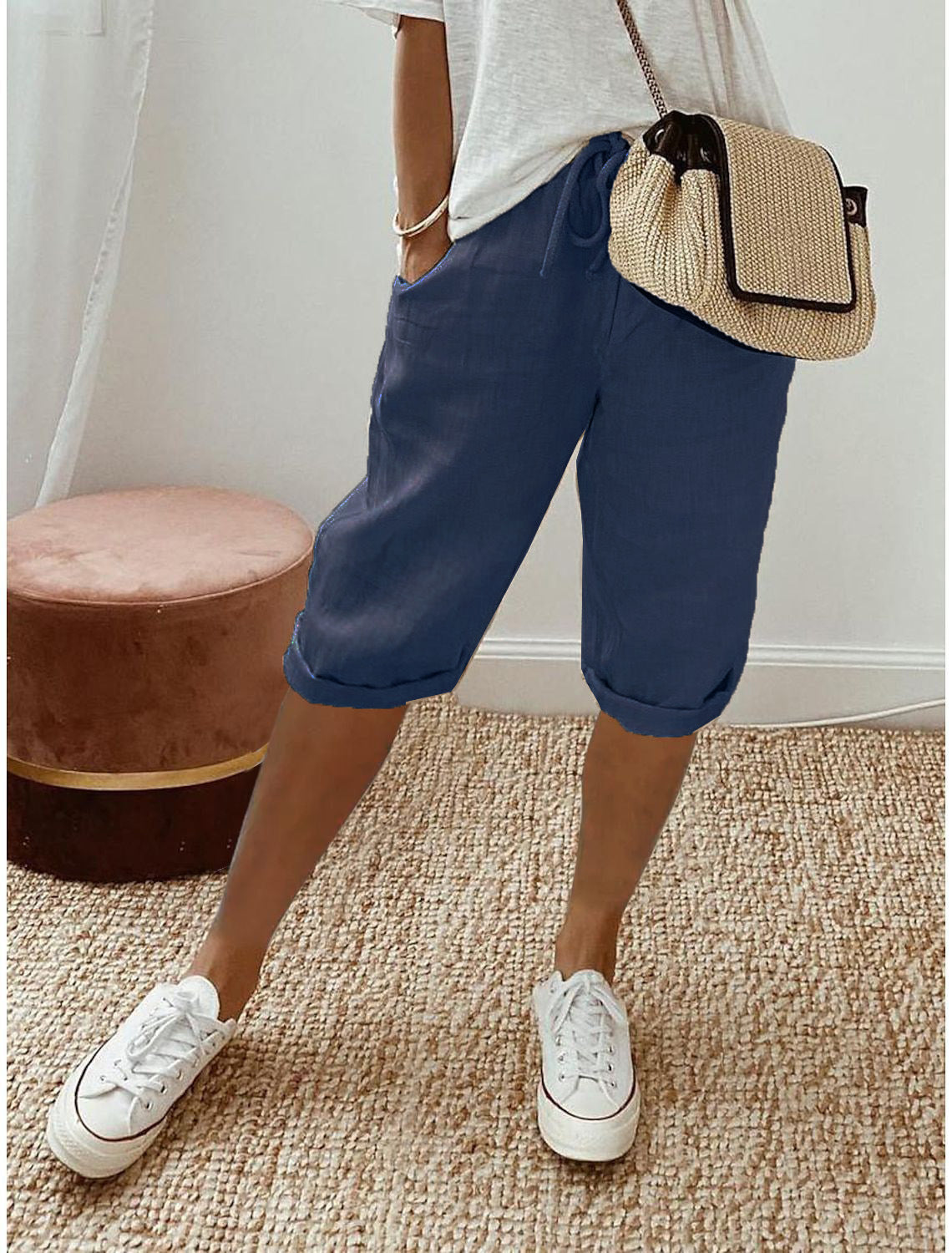 ⏳Time-Limited Special Price: ￡13.99!!⏰Women's Casual Cotton Linen Capris
