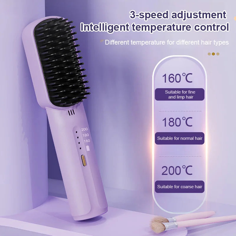 💕USB Cordless Negative Ion Hair Straightening Co💕