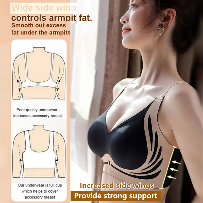 🔥Last Day Buy 1 Get 3 Packs🎁Super gather bra | Wireless Push-up Bra👍No more sagging breasts