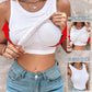 🔥🔥 Promotion - 49% off✨ Women's ribbed knit tank top with shelf bra