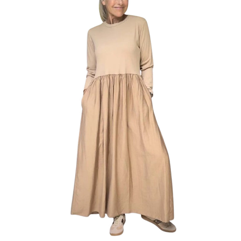 🎉🔥Biggest Sale -60% OFF🔥Flowy Knit Midi Dress with Full Sleeves