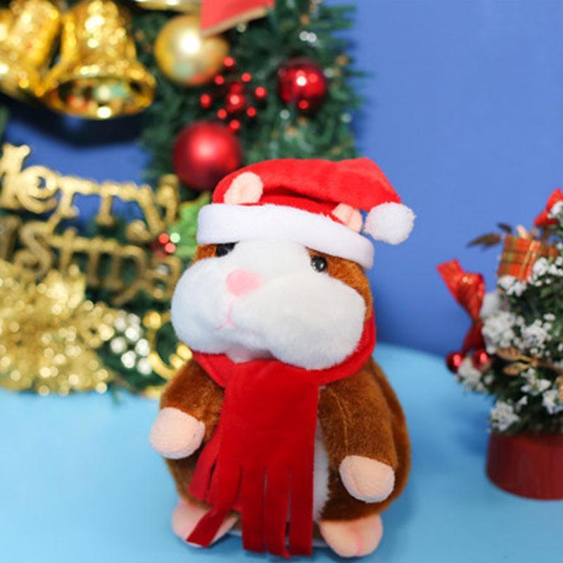 🐹 Last Day Special Price £8.99! ✨Talking Hamster Plush – repeats whatever you say, auto head-shaking, hilarious fun for kids & adults.🎁