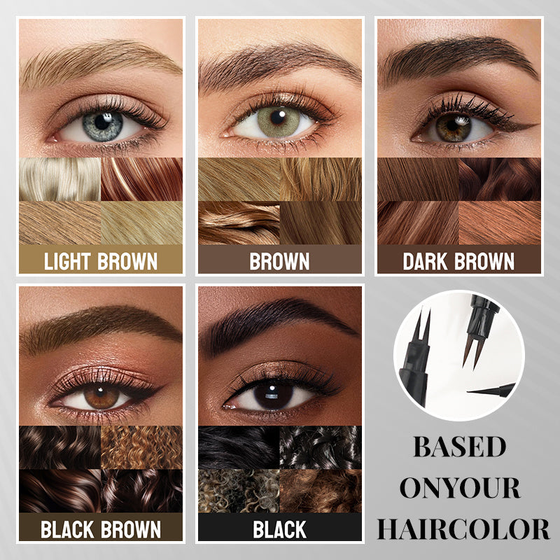 🔥2025 NEW YEAR Sale 50% OFF🔥 2-in-1 Dual-Ended Microblading Eyebrow Pen