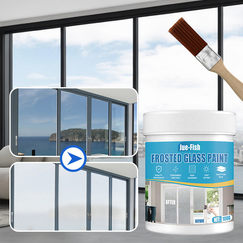 🍃SPRING HOT SALE 49% OFF🍃Waterproof Frosted Glass Paint for Door & Window with Brush