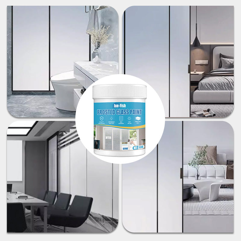 🍃SPRING HOT SALE 49% OFF🍃Waterproof Frosted Glass Paint for Door & Window with Brush