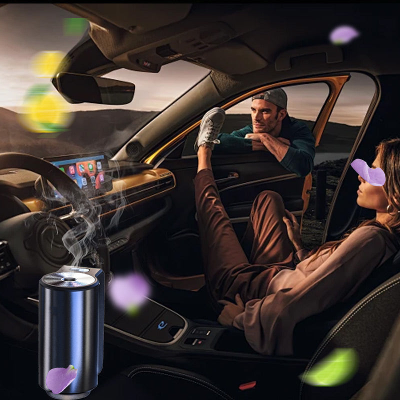Smart Car Air Freshener Diffuser - 3*10ml Natural Perfume 45 Days Lasting