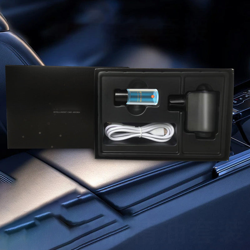 Smart Car Air Freshener Diffuser - 3*10ml Natural Perfume 45 Days Lasting