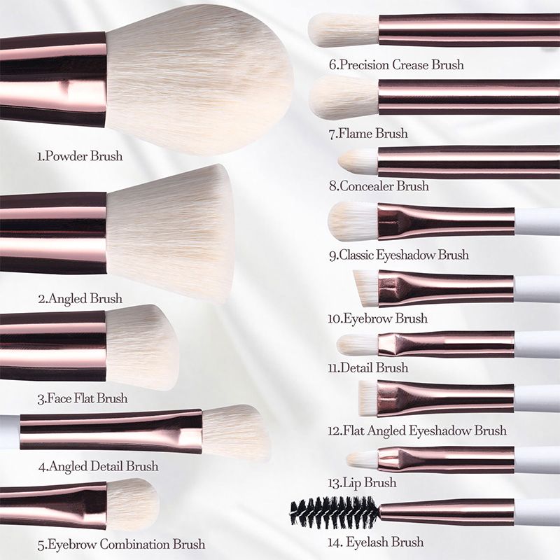 🔥 Big Sale 50% OFF🌈Travel Makeup Brush Set with LED Light Mirror