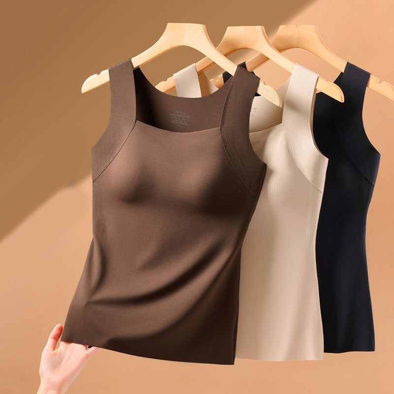 🌸Spring Specials💐Women’s U Neck Thermal Tank Tops with Built-In Bra