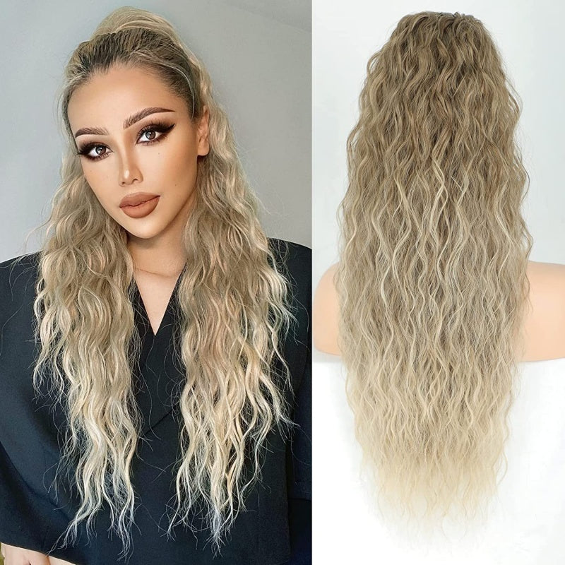 🫧🫧LAST DAY PROMOTION - 49%OFF🫧Curly Wavy Frizzy Hair Extension with Ponytail